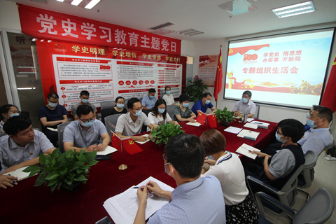 黨總支召開“學黨史、悟思想、辦實事、開新局” 專題組織生活會